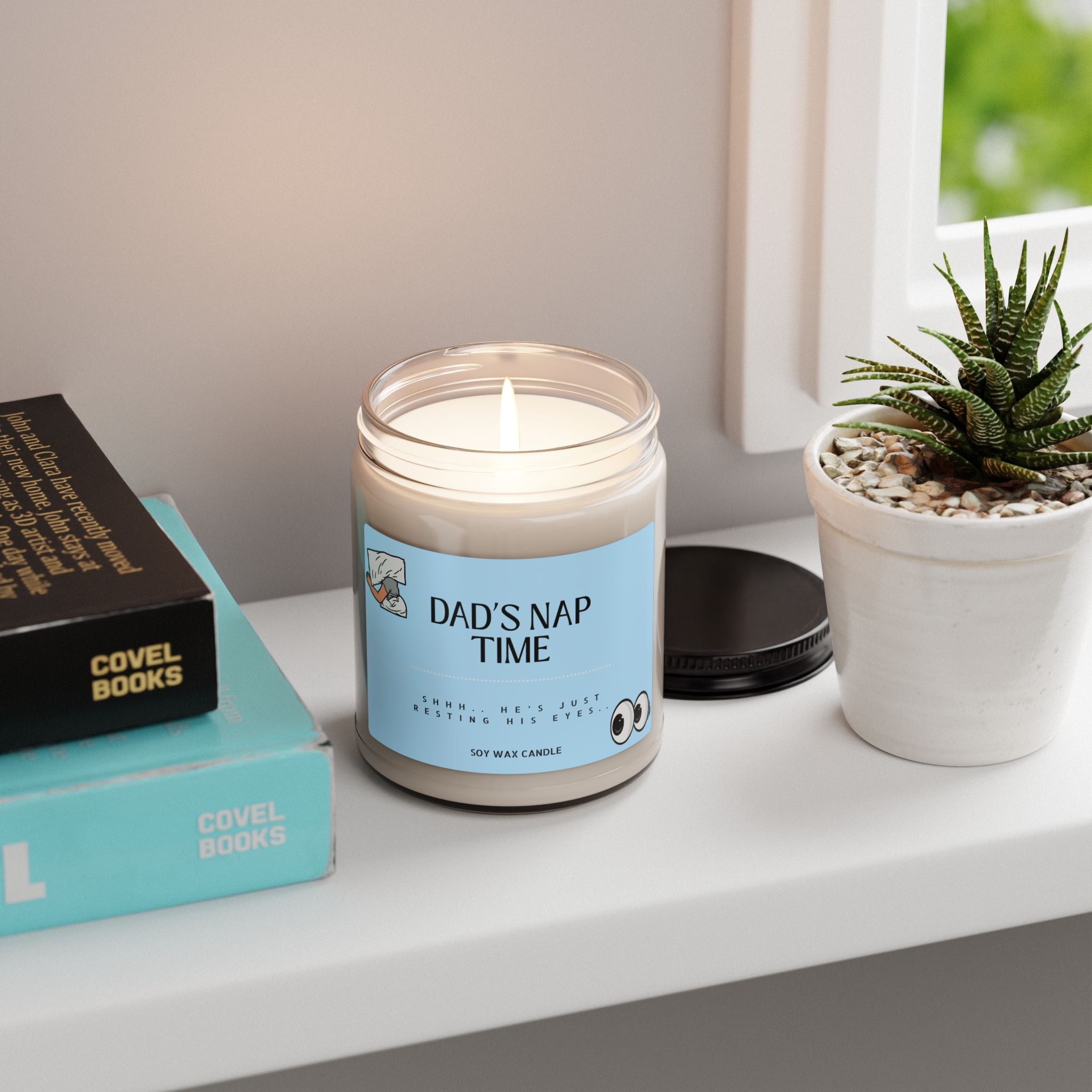 Dad’s Nap Time Scented Soy Candle — 9oz Relaxing Gift for Fathers