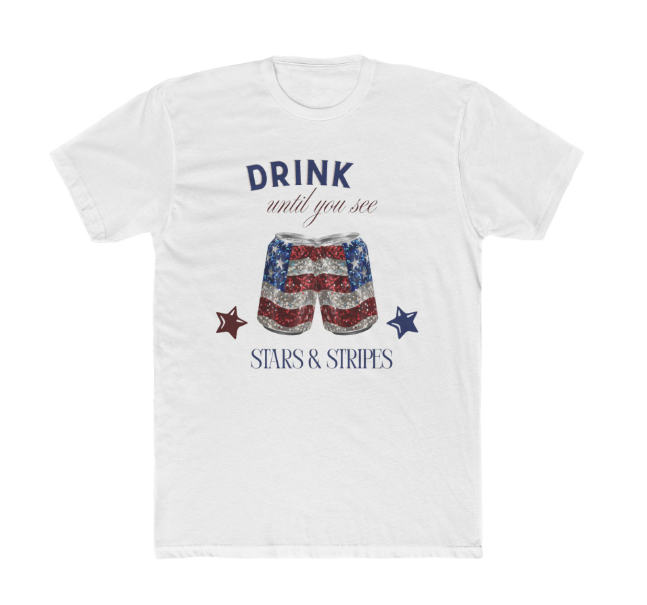 Drink until you see stars and stripes PNG