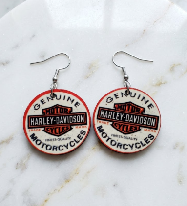 Harley Davidson Earrings